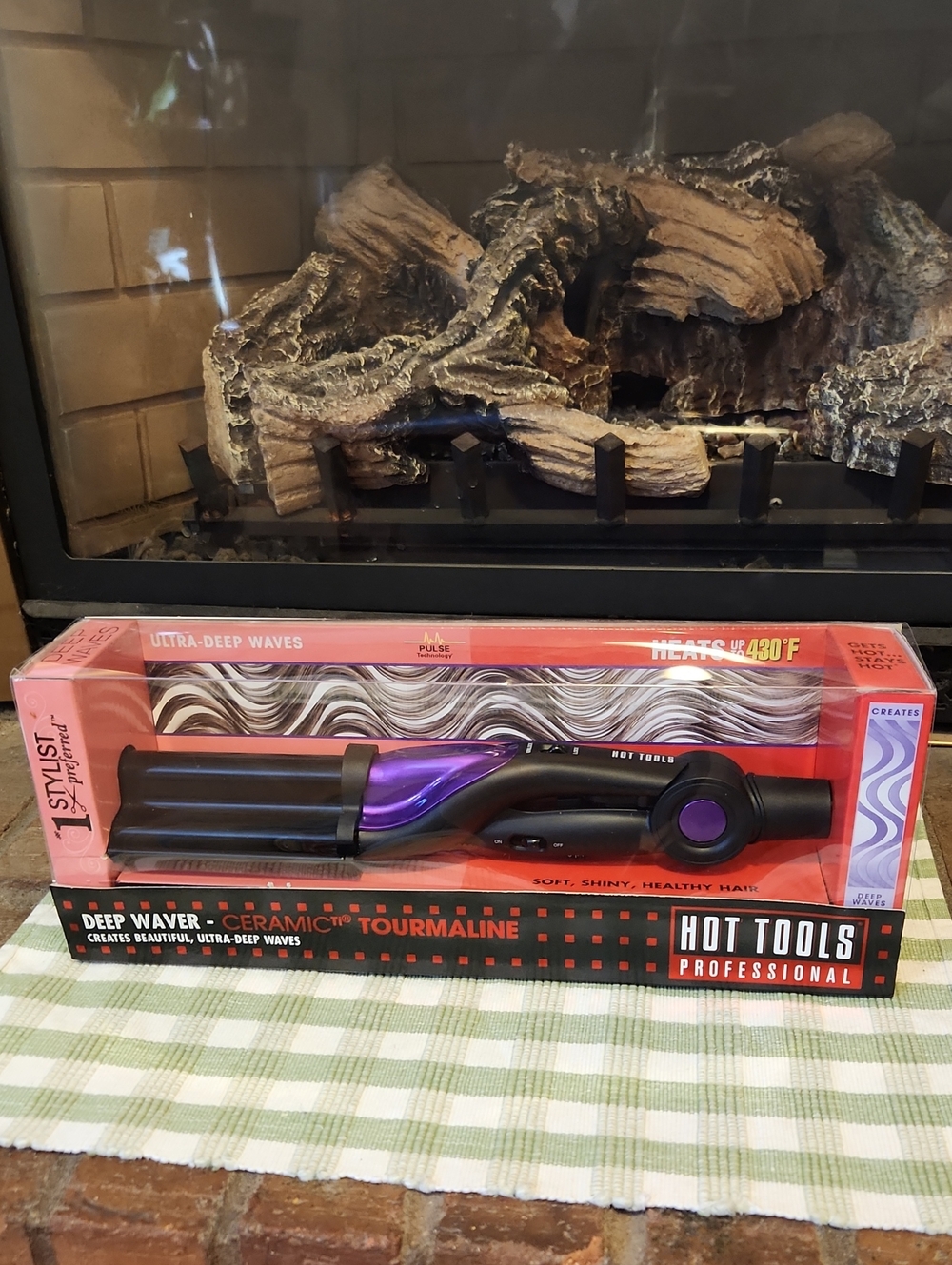 Deep Waver Ceramic Tourmaline Hair Styling Iron - Purple/Black NIB Deep Waves